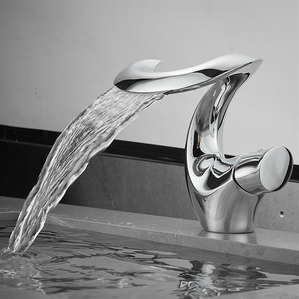 Waterfall Painted Finishes Mount Outside Single Handle One HoleBath Taps