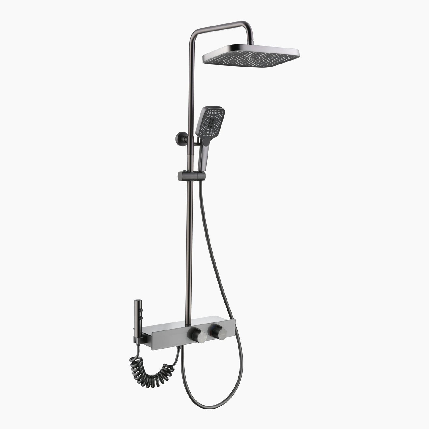 Advanced Thermostatic Shower System with Digital Temperature Display and 4 Mode Water Outlet Options