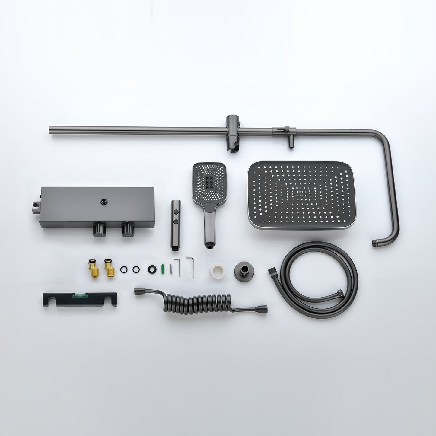 Advanced Thermostatic Shower System with Digital Temperature Display and 4 Mode Water Outlet Options
