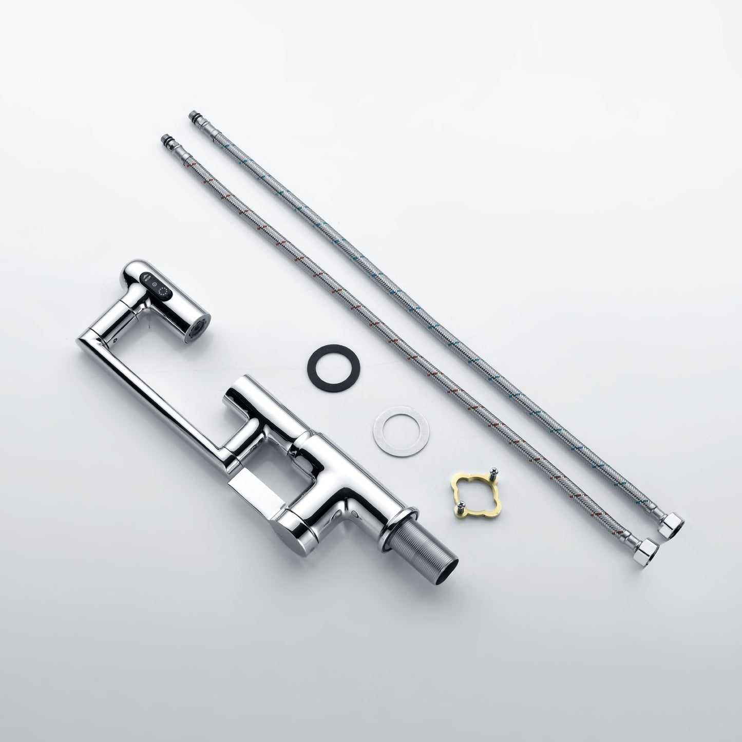 2025 Latest Smart Modern Rotatable Single-Hole Bathroom Faucet  with Temperature Display - Showerprolux