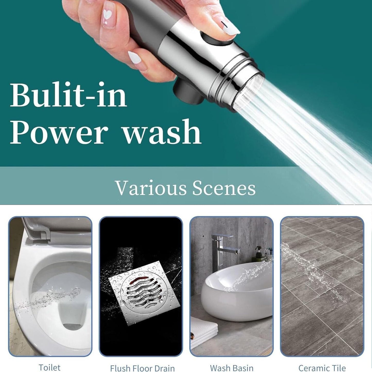 2026 Advanced Filtered Shower Head – 18-Layer Hard Water Softener with Scalp Massage Brush