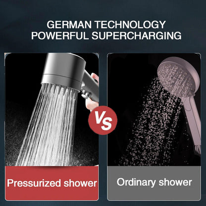 2026 Advanced Filtered Shower Head – 18-Layer Hard Water Softener with Scalp Massage Brush