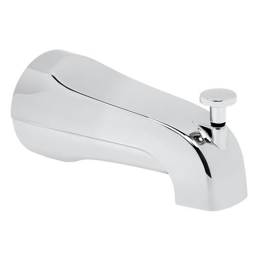 Bath Slip-On Diverter Tub Spout, 4 in, Polished Chrome