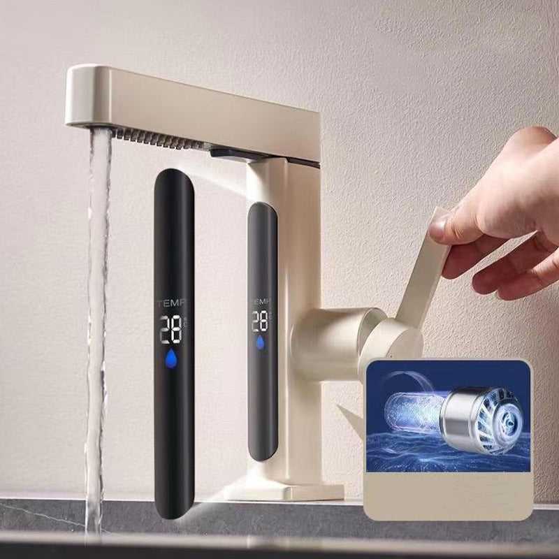 Showerprolux Single-Hole Pull-Out Faucet with Temperature Display