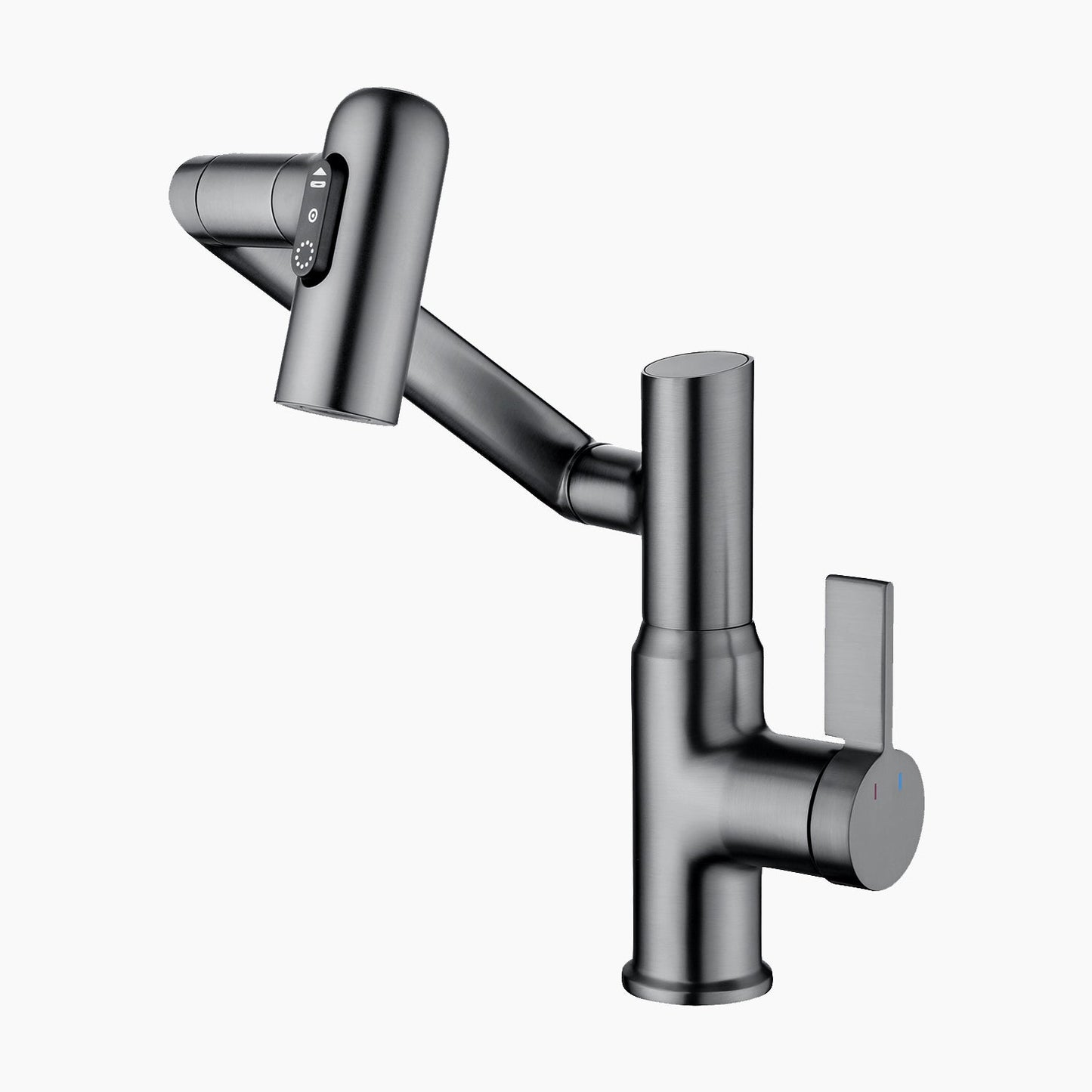 2024 Latest Smart Modern Rotatable Single-Hole Bathroom Faucet  with Temperature Display - Showerprolux