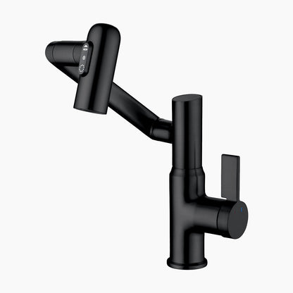 2024 Latest Smart Modern Rotatable Single-Hole Bathroom Faucet  with Temperature Display - Showerprolux