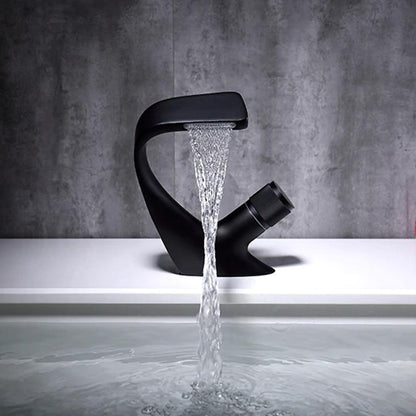 Modern Design Waterfall Single Hole Faucet