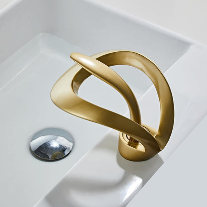 Modern Elegant Waterfall Bathroom Sink Faucet Single Handle