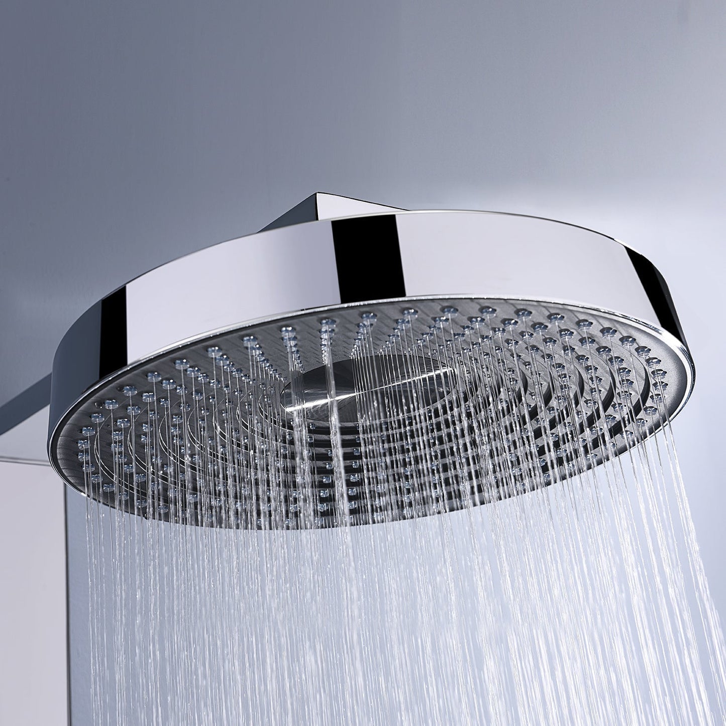 State-of-the-Art Shower System with Digital Temperature Display and Rainfall Showerhead