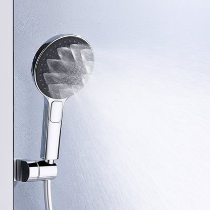 State-of-the-Art Shower System with Digital Temperature Display and Rainfall Showerhead