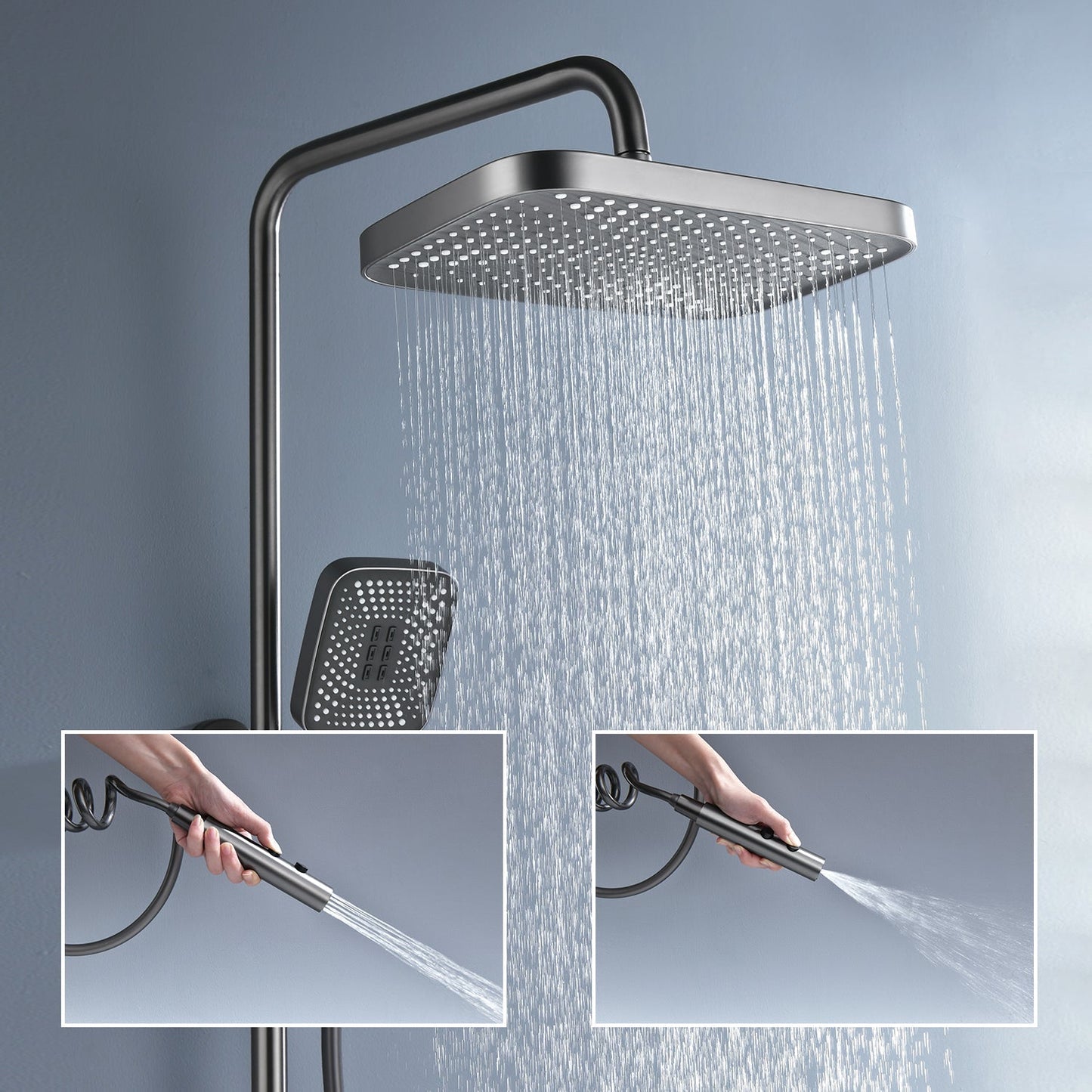 Luxury Bath Shower System Set with Smart Shower Digital Display