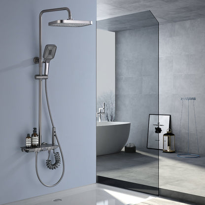 Intelligent Shower System with Temperature Display and Multi-Function Water Outlets