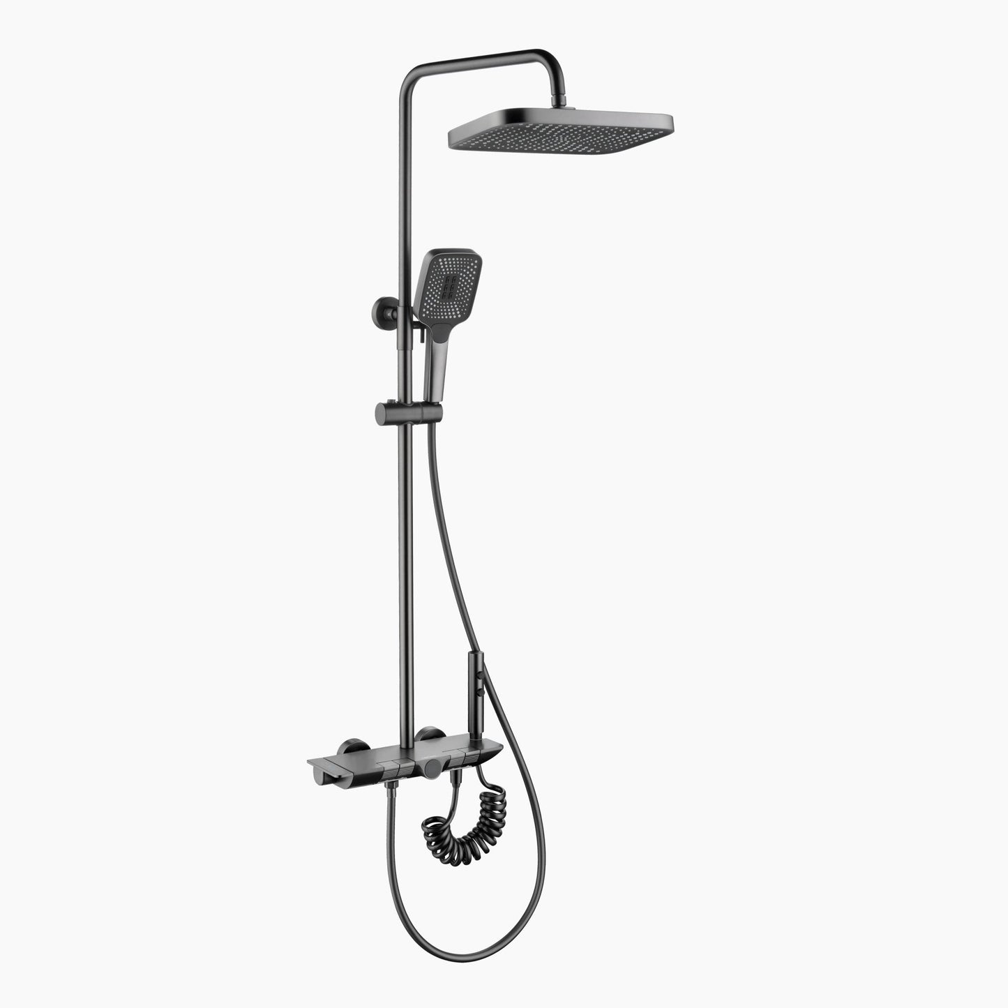 Intelligent Shower System with Temperature Display and Multi-Function Water Outlets