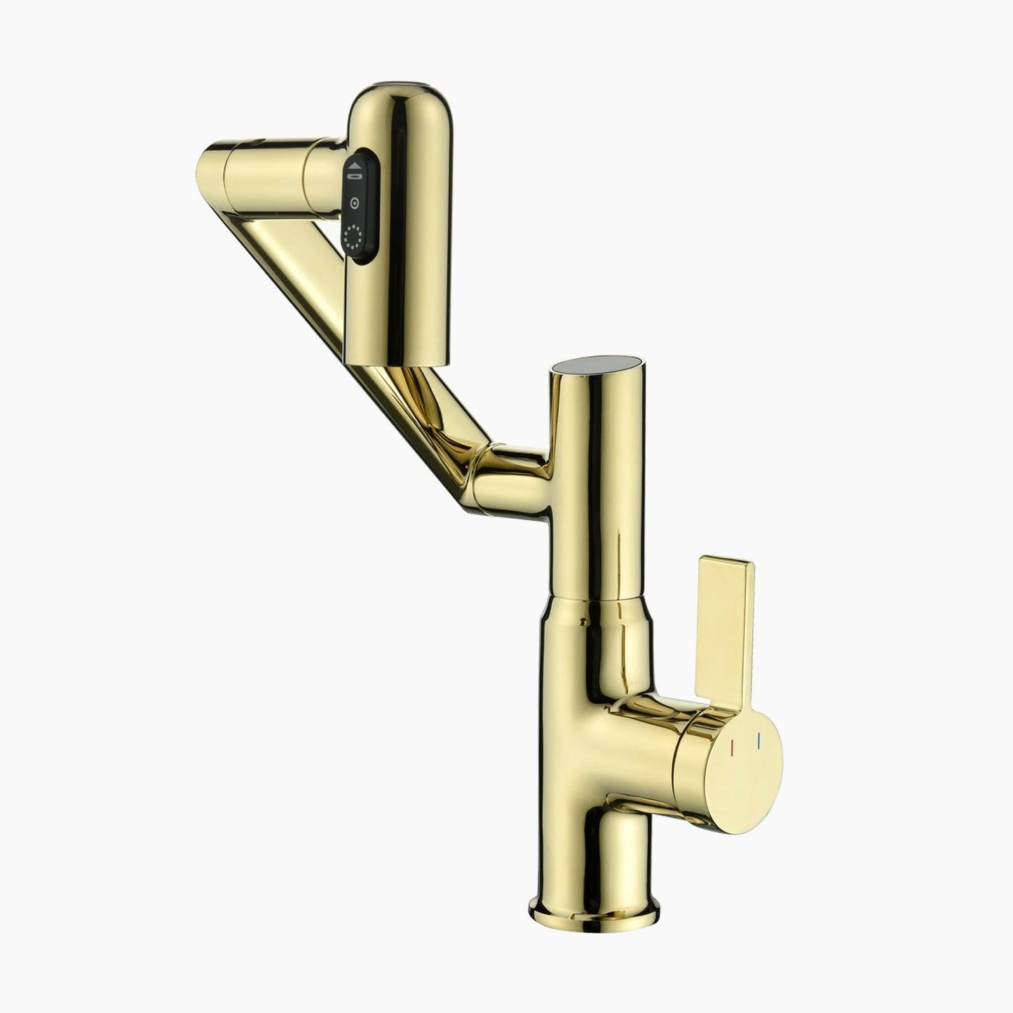 2024 Latest Smart Modern Rotatable Single-Hole Bathroom Faucet  with Temperature Display - Showerprolux