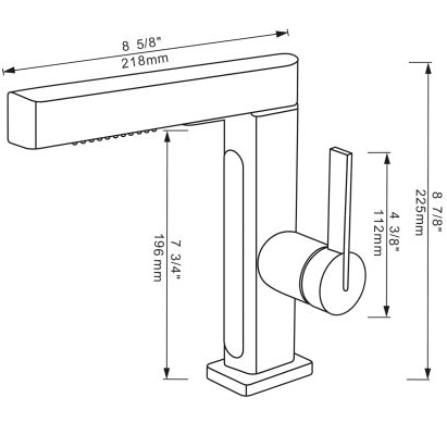 Showerprolux Single-Hole Pull-Out Faucet with Temperature Display